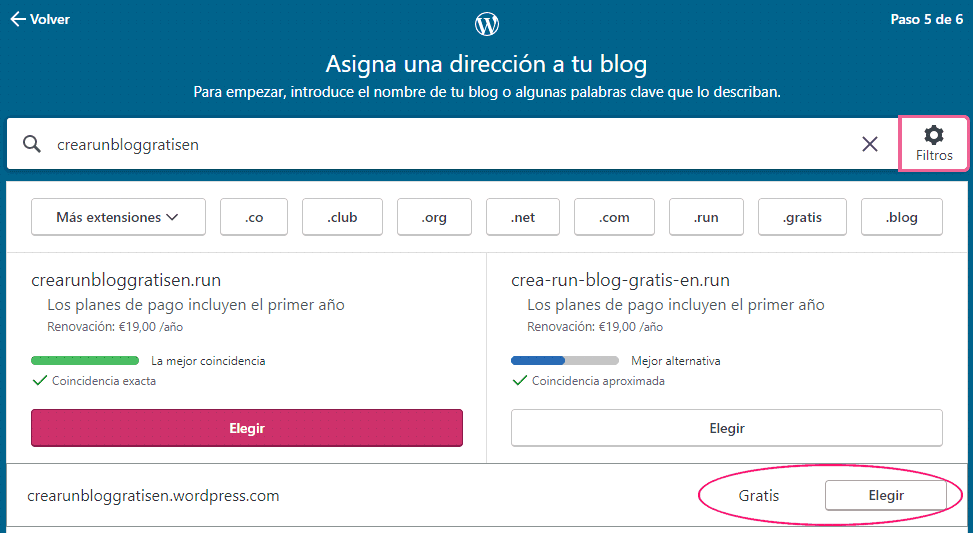 Crear un sitio web en WordPress gratis - Paso 5